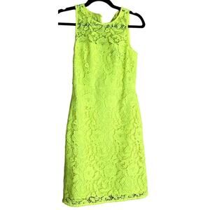 J. Crew Collection Black Label Lace Sheath Sleeveless Dress Women 00 Party Event